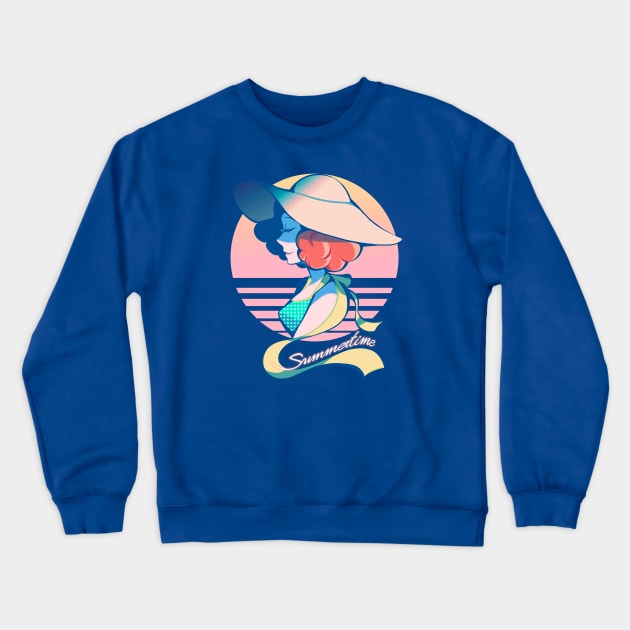 Summer Haru Crewneck Sweatshirt by OkiComa